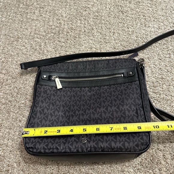 Michael Kors Black and Gray Logo Messenger Bag - Picture 5 of 5